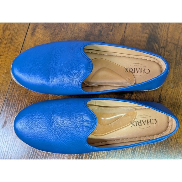 Charix Slip-On Cobalt Blue Leather Shoes Womens US 11/Eu 42 Travel Work Casual - Picture 3 of 11